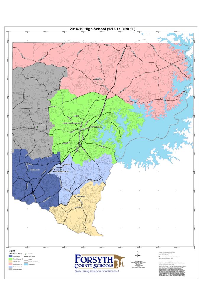 New Forsyth County School District Redistricting Map