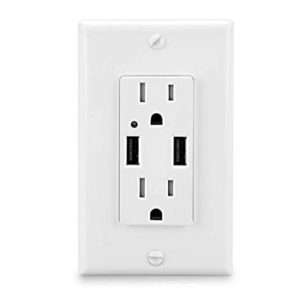 Electrical plugs with USB charger ports
